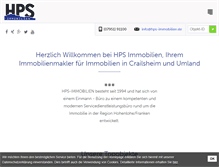 Tablet Screenshot of hps-immobilien.de